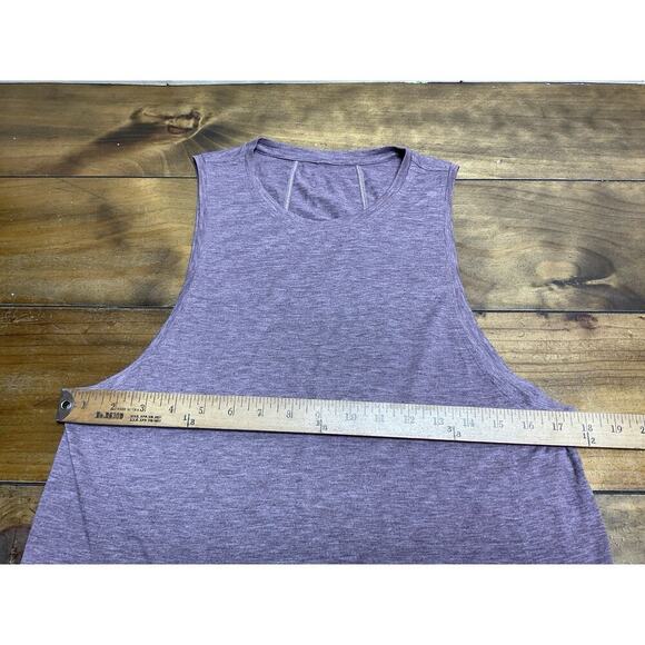 Lululemon Women’s Muscle Tank Top Heathered Purple Size 6/8 - Picture 3 of 7